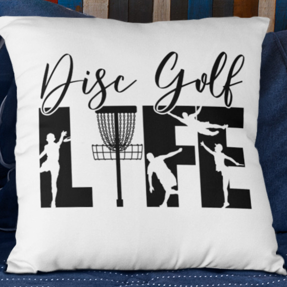 Disc Golf Throw PILLOW COVERS for 18x18" Pillows STYLE 12 - Picture 1 of 2